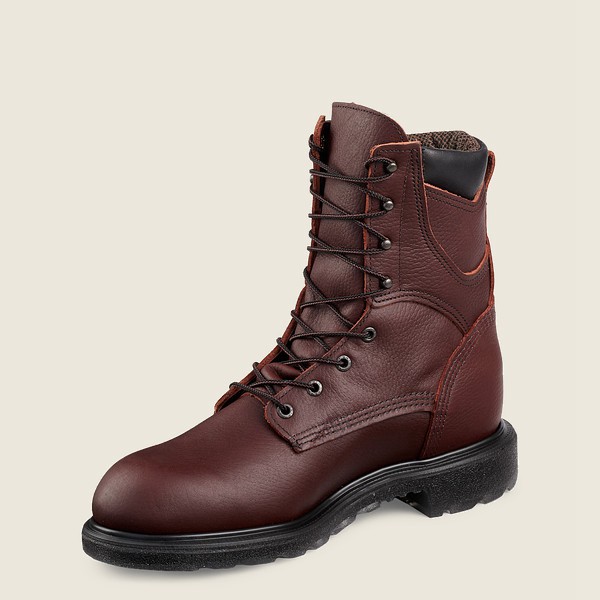 Red Wing Iş Botu Erkek - Supersole® 2.0 - 8-Inch Insulated Waterproof Soft Toe - Bordo - 75QILGXJA